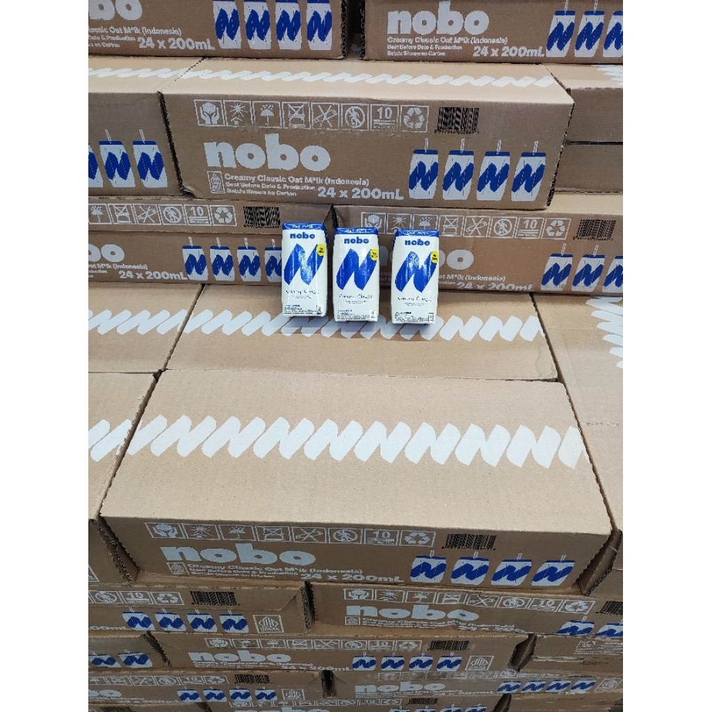 

[ 1 KARTON ] NOBO Oat Milk Creamy Classic ll SUSU Uht Oatside (24x200ml) {Exp 2026}