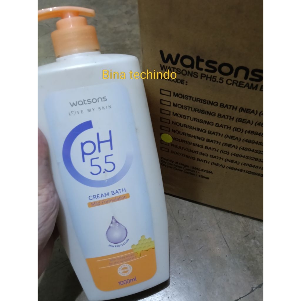 WATSONS PH 5.5 CREAM BATH. WATSONS LOVE MY SKIN. WATSONS CREAMBATH. CREAMBATH 1LITER. WATSONS CREAMB