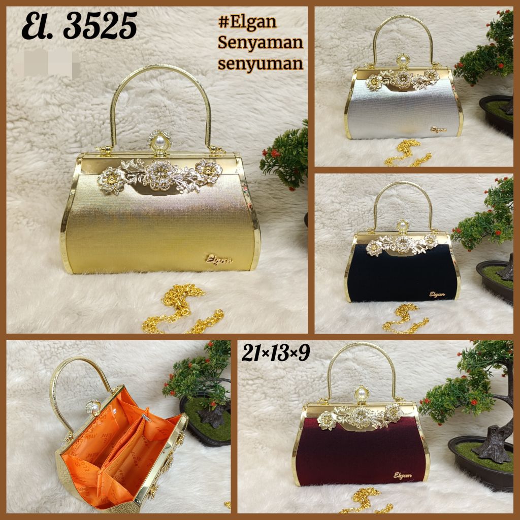 Elgan tas pesta kokoh mewah #3525