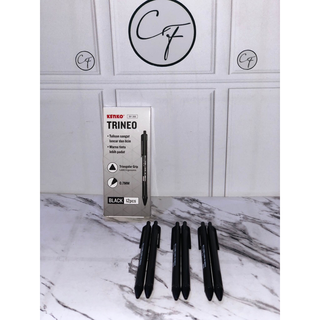 

N/A Kenko Pulpen Bp - 388 Trineo (Black) 0.7mm | @1 Ktk= 12 Pen