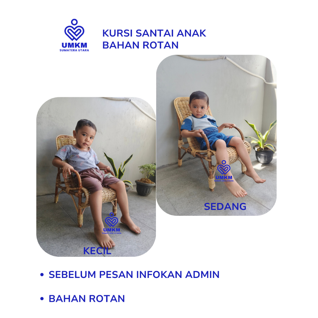 Kursi Santai Anak / kursi santai rotan / kursi rotan / kursi santai anak / rotan / kursi rotan kecil