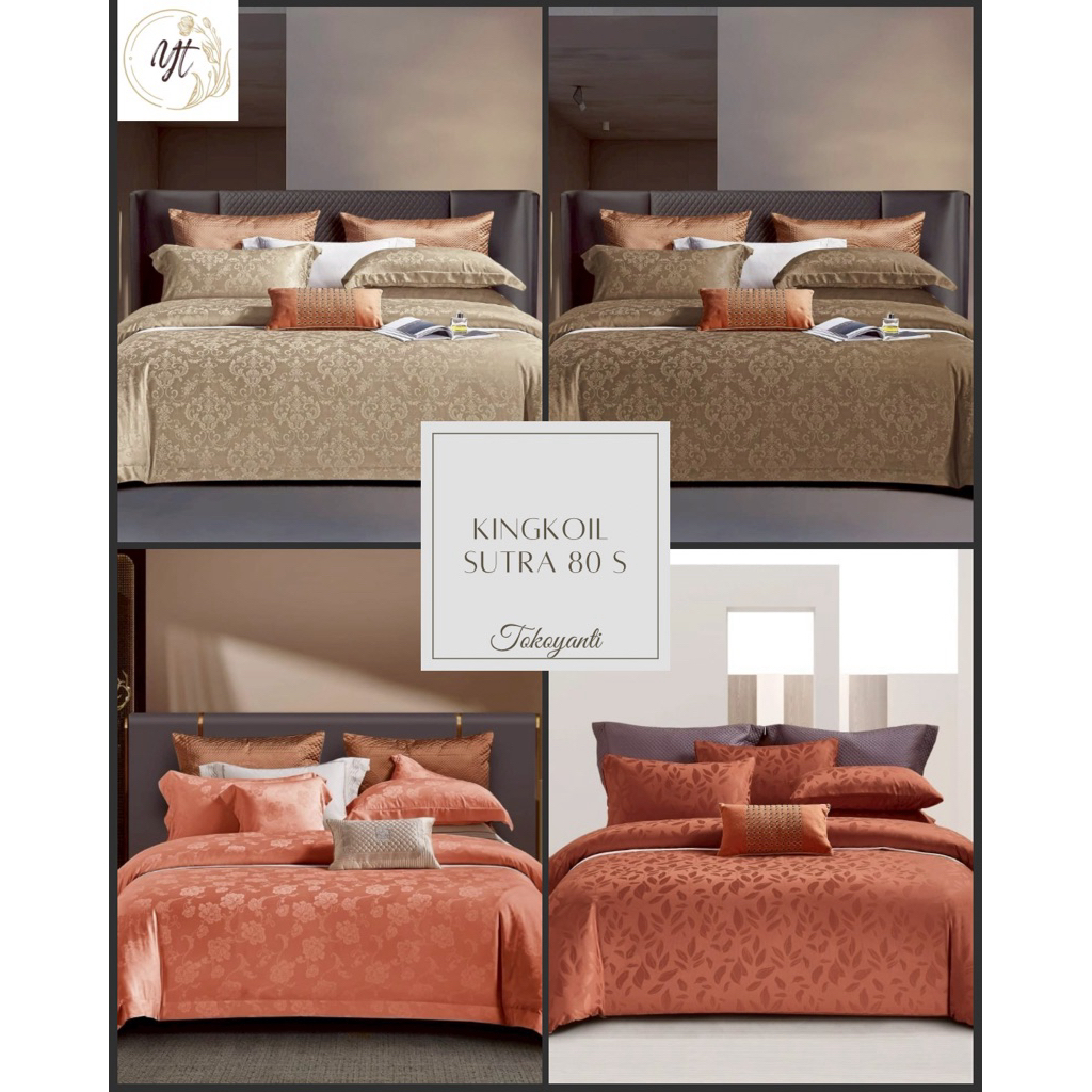 Kingkoil Sutra 80 s | Tencel Jaquard DOUBLE | Seprei Tencel Double (140-160-180-200)