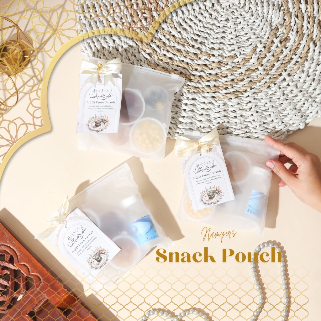 

Snack Pouch – Hampers Umrah / Haji Praktis dan Berkesan