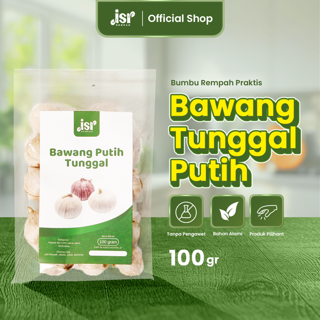 

Jsr Rempah Bawang Putih Tunggal 100 Gram