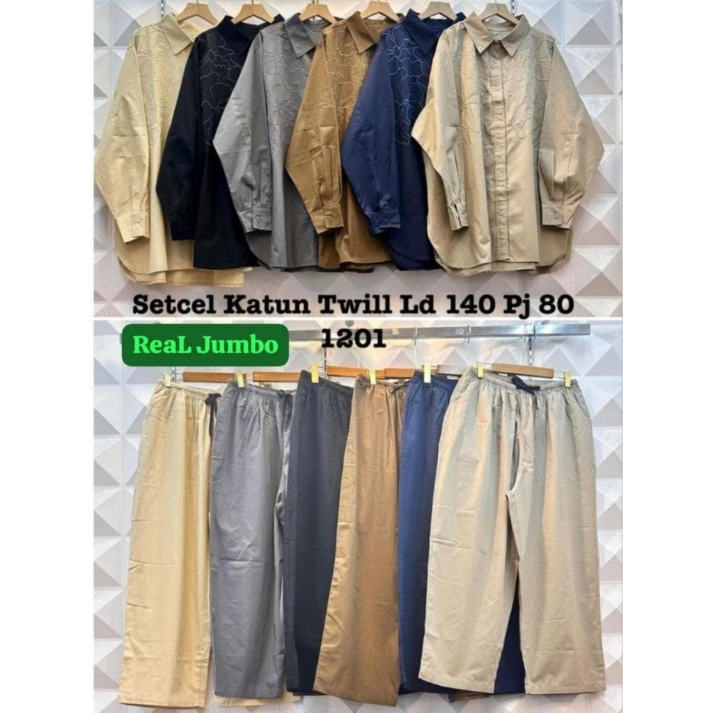 SETELAN BORDIR KATUN JUMBO|| Ld 135-140