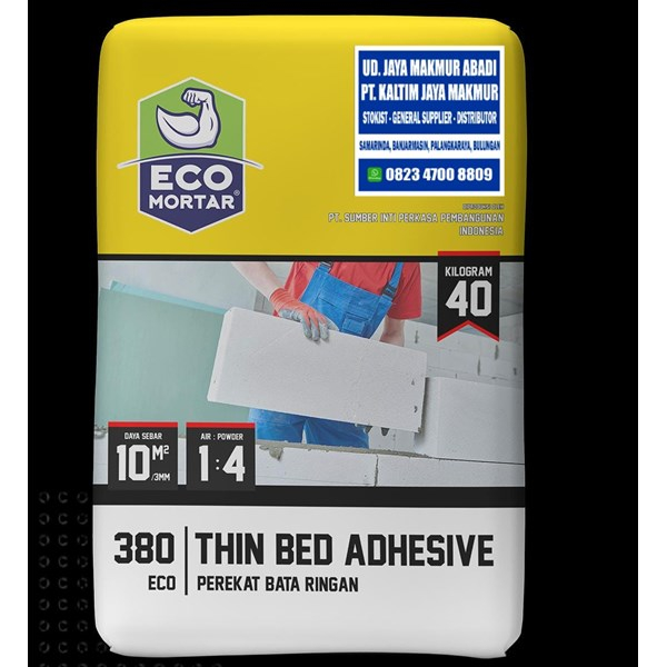 Semen Instan Eco Mortar 380 – Plesteran & Acian Praktis 40 Kg