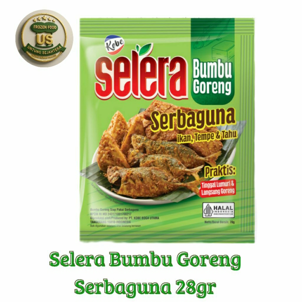 

Selera Bumbu Goreng Serbaguna Kobe Selera Bumbu Goreng Serbaguna 28gr Bumbu Goreng Serbaguna Ikan Tempe dan Tahu bumbu goreng tepung bumbu kobe bon cabe