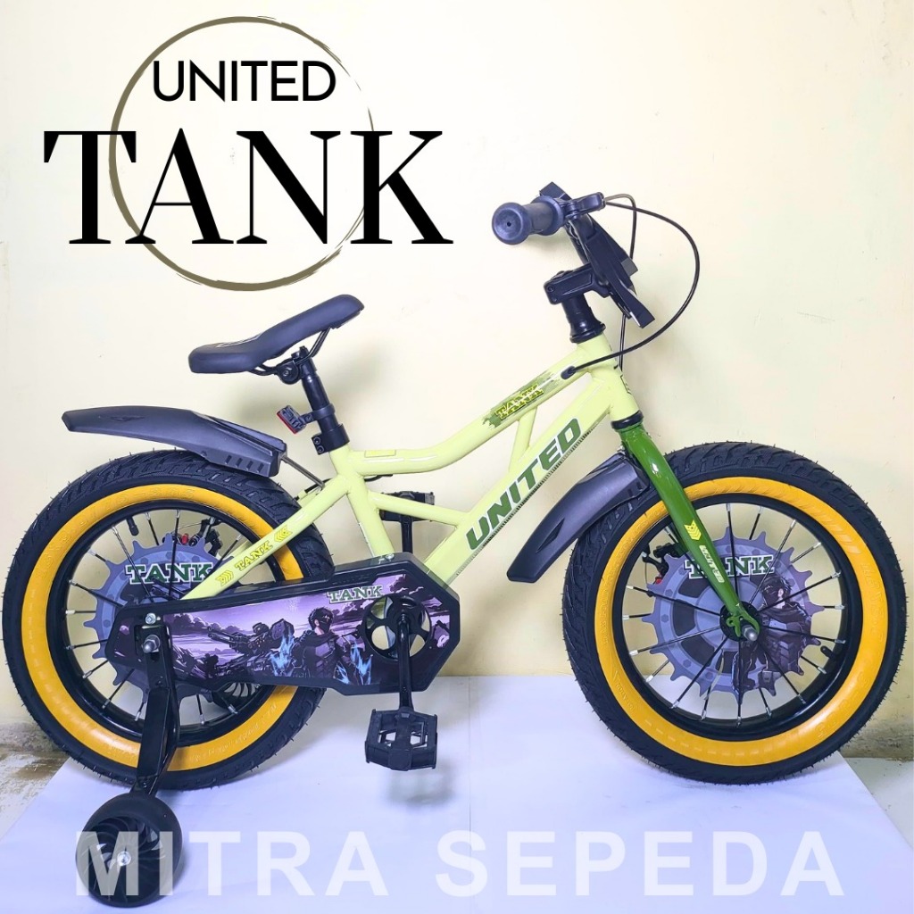 United Tank Sepeda Anak BMX Laki Laki 18 Inch Rem Cakram Discbrake