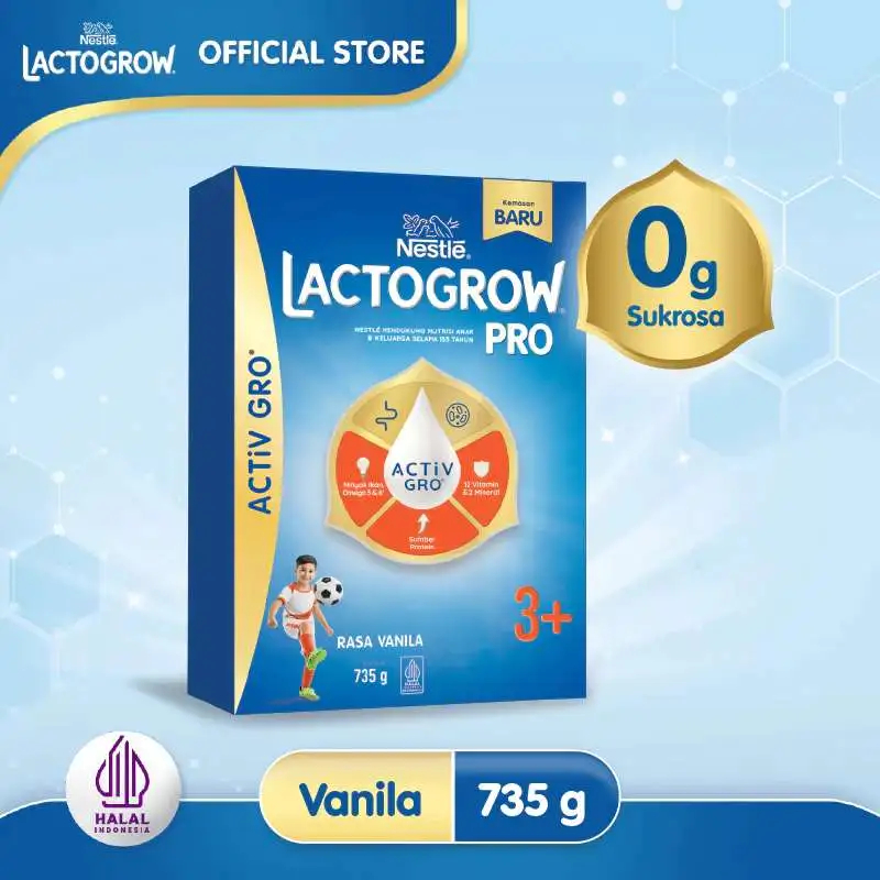 

PROMO Nestle LACTOGROW PRO 3+ Rasa Vanilla 1000 gram - Jual Rugi Karena Salah Beli