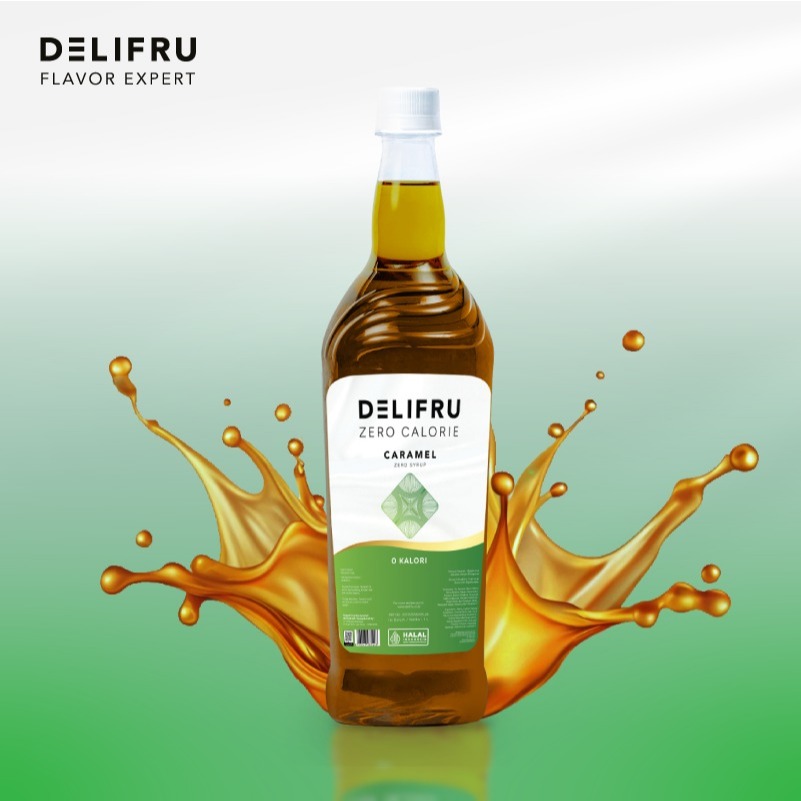 

Delifru Zero Calorie Free Sugar Caramel Syrup 1 Liter - Sirup Bebas Gula 0 Kalori Karamel