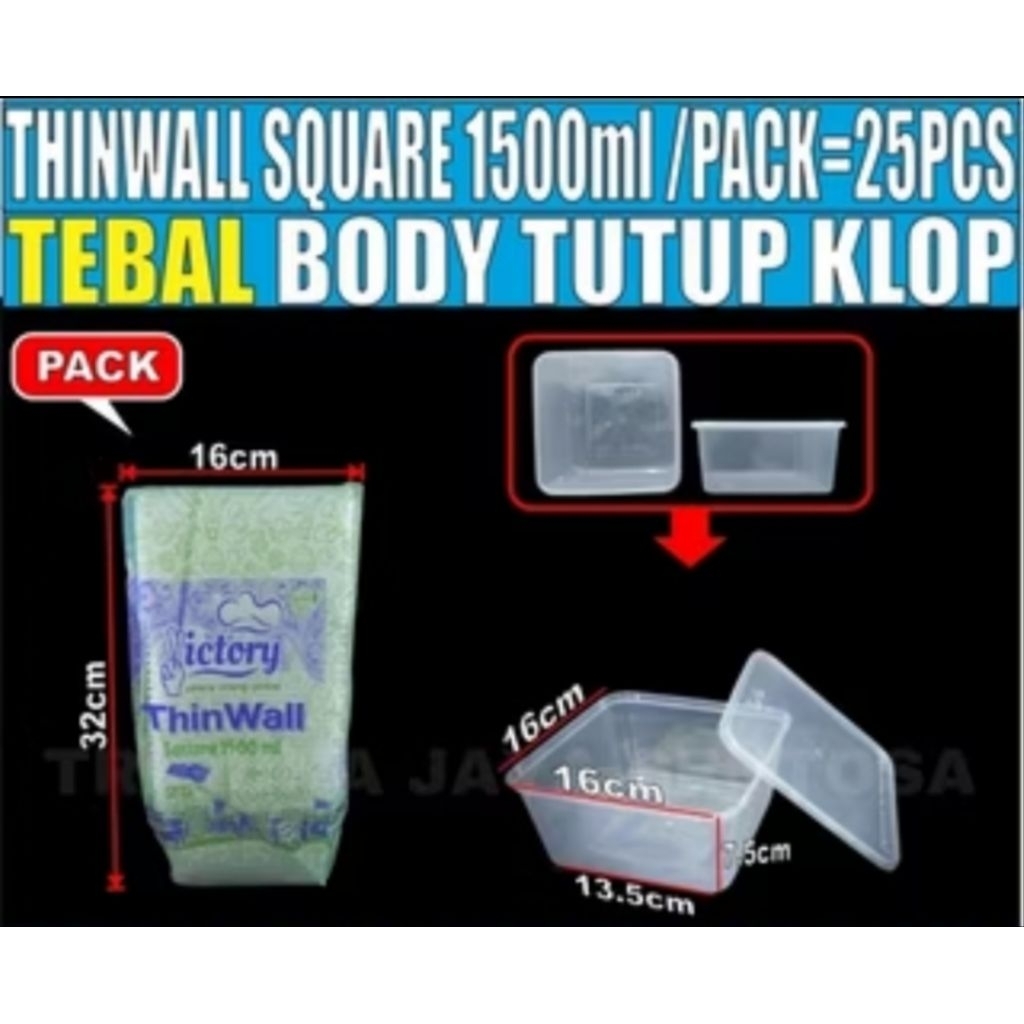 ThinWall Square Victory 1500ml