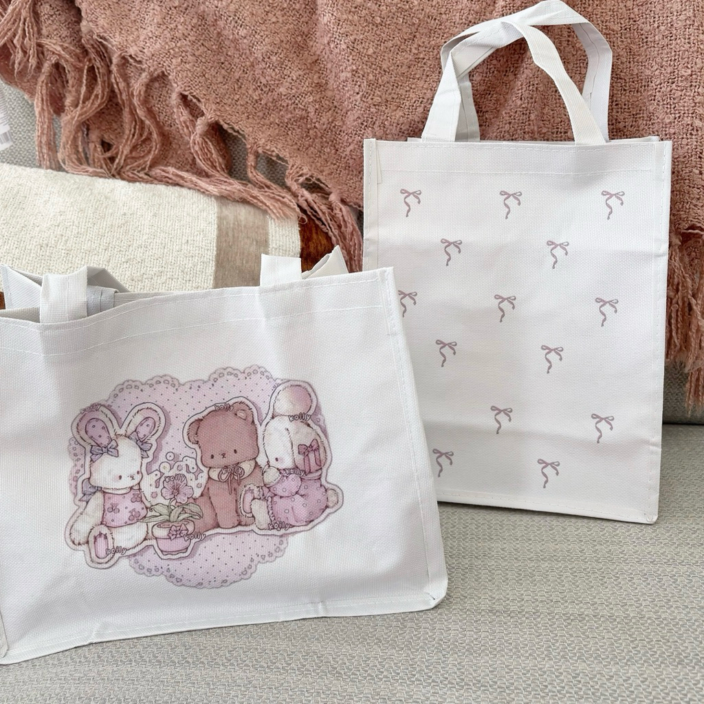 Mocorie - Miffiete Coquette Totebag / Coquette Lunch Bag / Tas Bekal Coquette / Tas Makan Coquette /