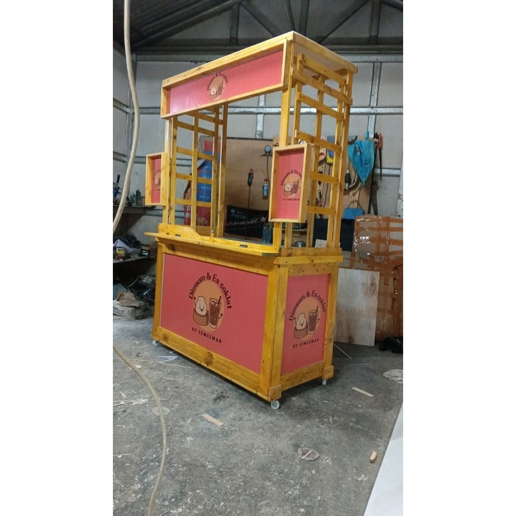 Gerobak Lipat Meja Lipat Both portable 120cm