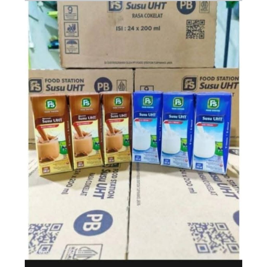 

susu UHT food station per 2pcs
