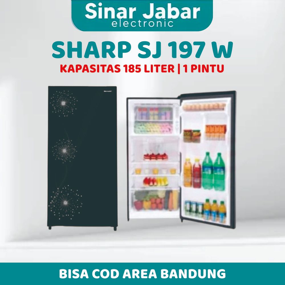 KULKAS SHARP SJX 197 MG LEMARI ES 1 PINTU SJX197MG SJX 197MG SHINE
