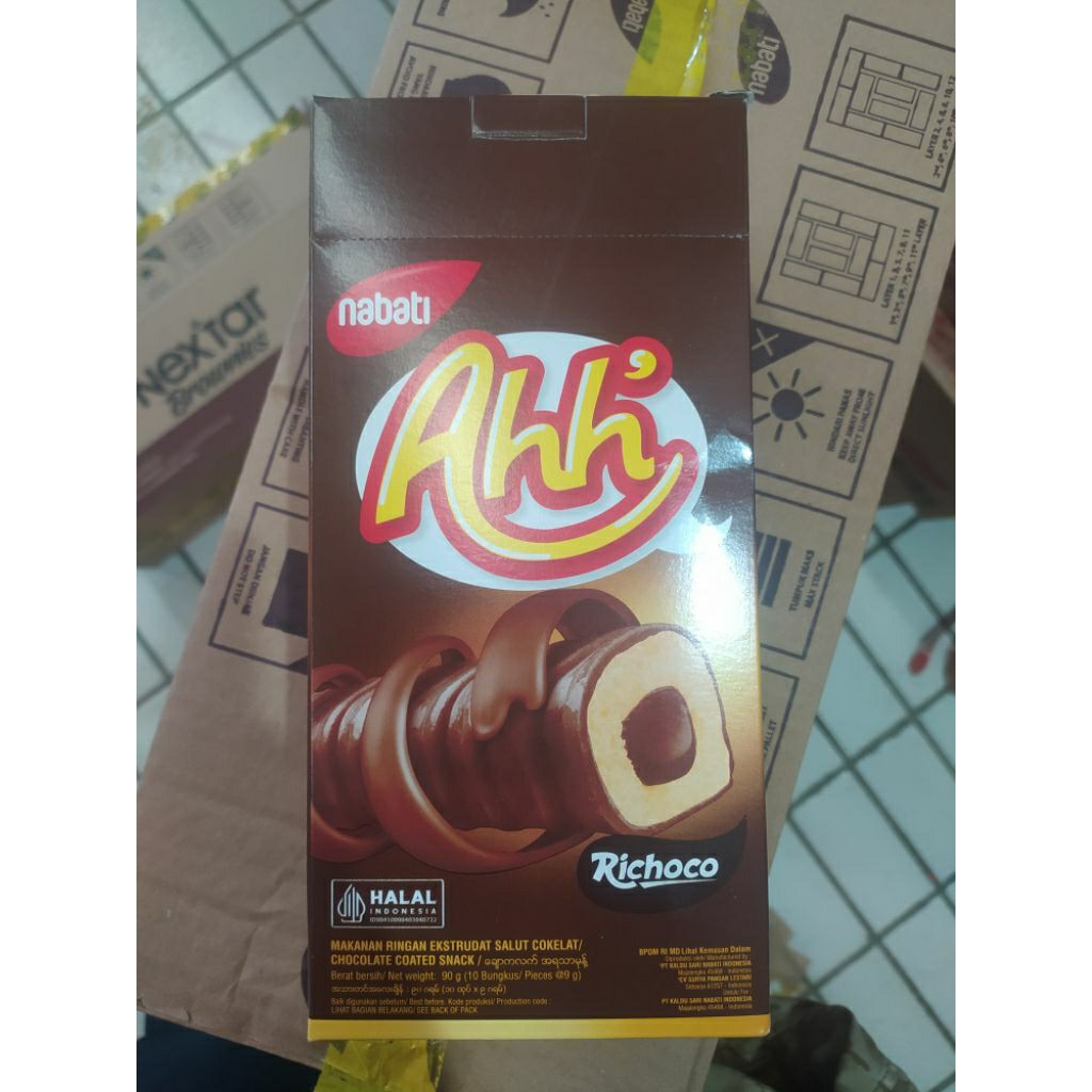 

Ahh cokelat 9gr (10pcs) / nabati ahh 1000 /ahh cokelat /snack /cemilan