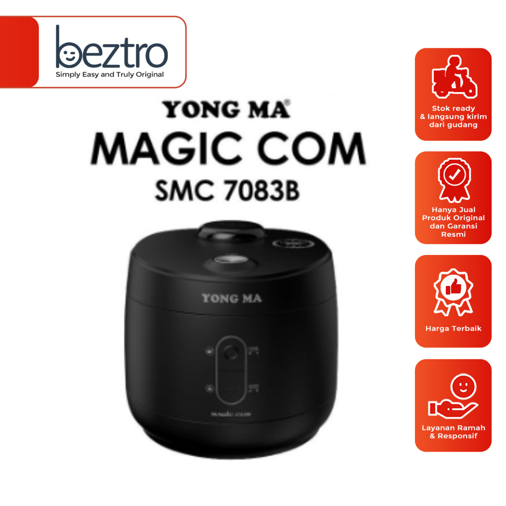 Yong Ma SMC 7083 B Magic Com 1.8L Black - Penanak Nasi Otomatis