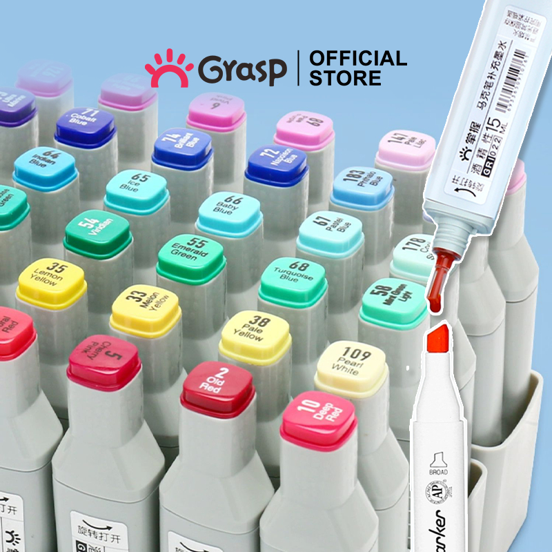 

GRASP Refill Ink Marker Alcohol Tinta Isi Ulang Spidol Minyak Cair Warna GRI022