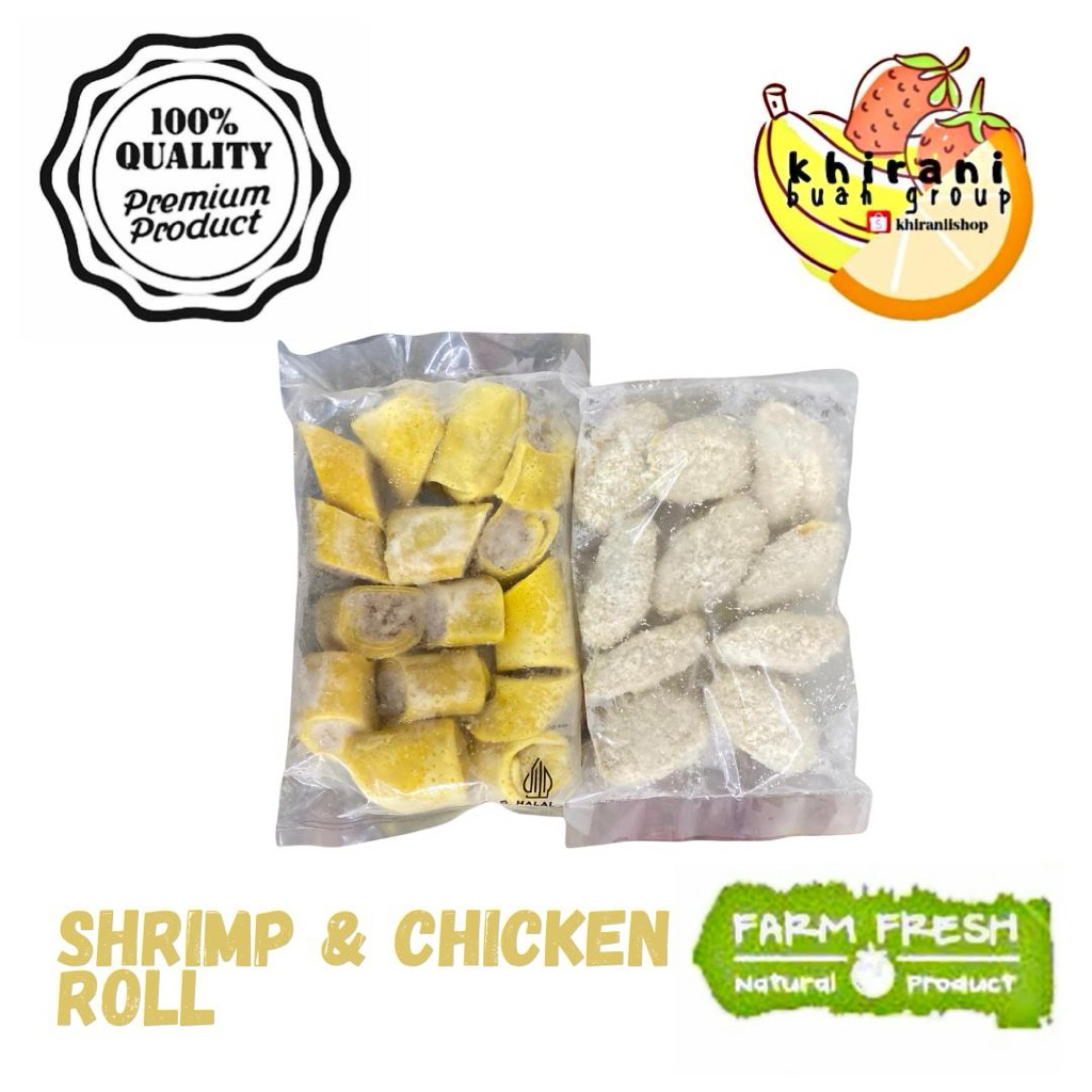 

Frozen Food - Shrimp Roll dan Chicken Roll 400 gr