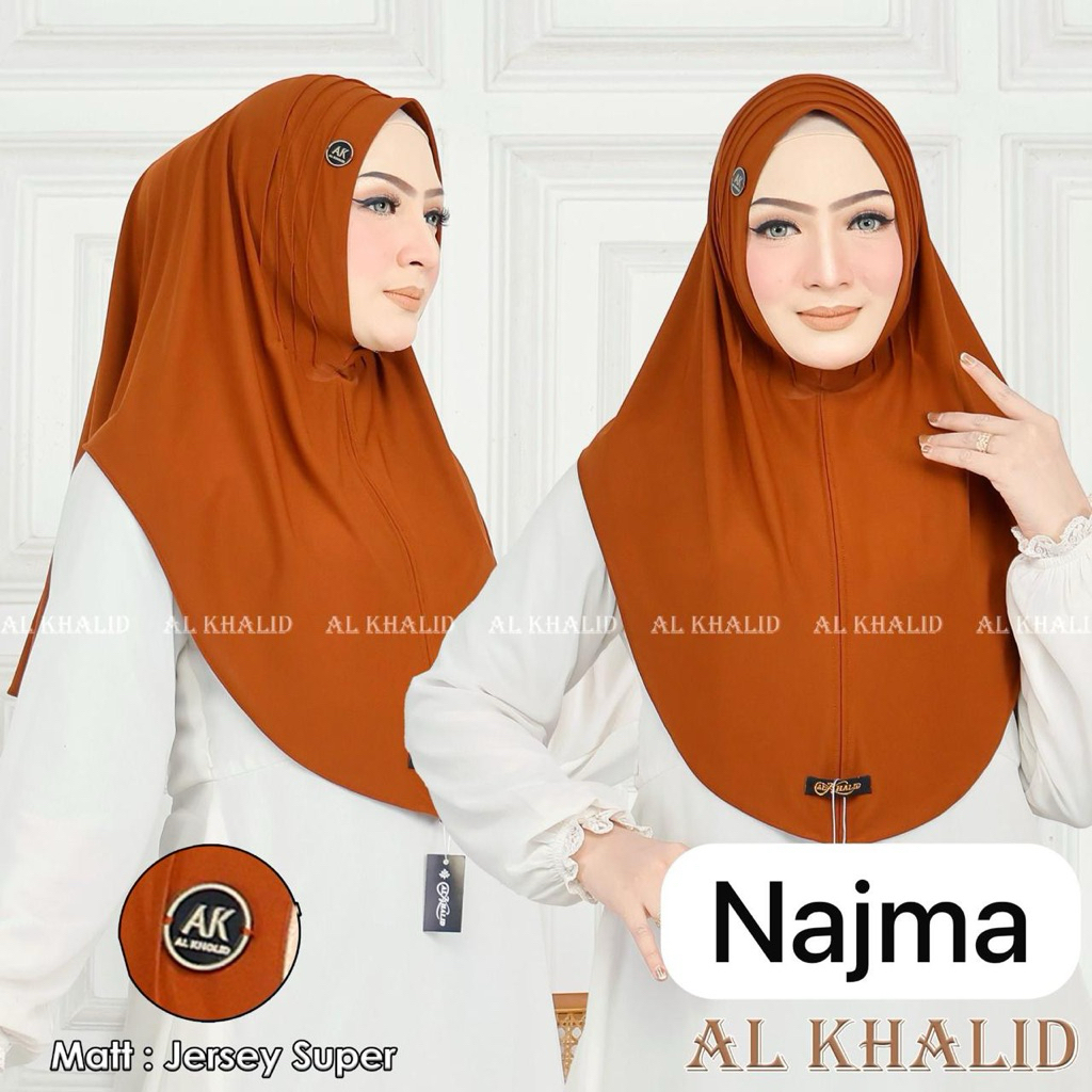 {GROSIR} SURYANI HIJAB- AL KHALID NAJMA SIZE M AL KHALID DAPAT 5 PCS