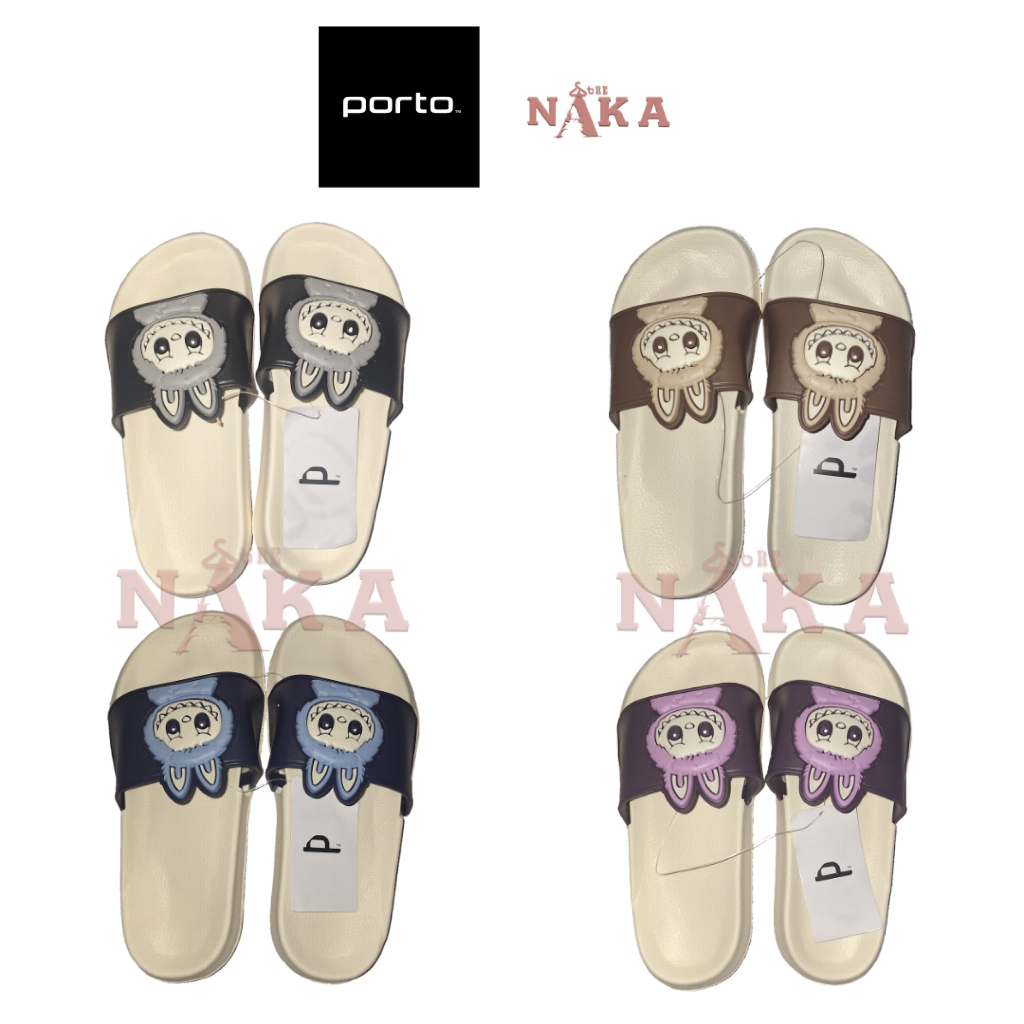 PORTO 1023 - Sandal Anak Perempuan Karakter Labubu, Sandal Anak Cewek Untuk Sehari-hari