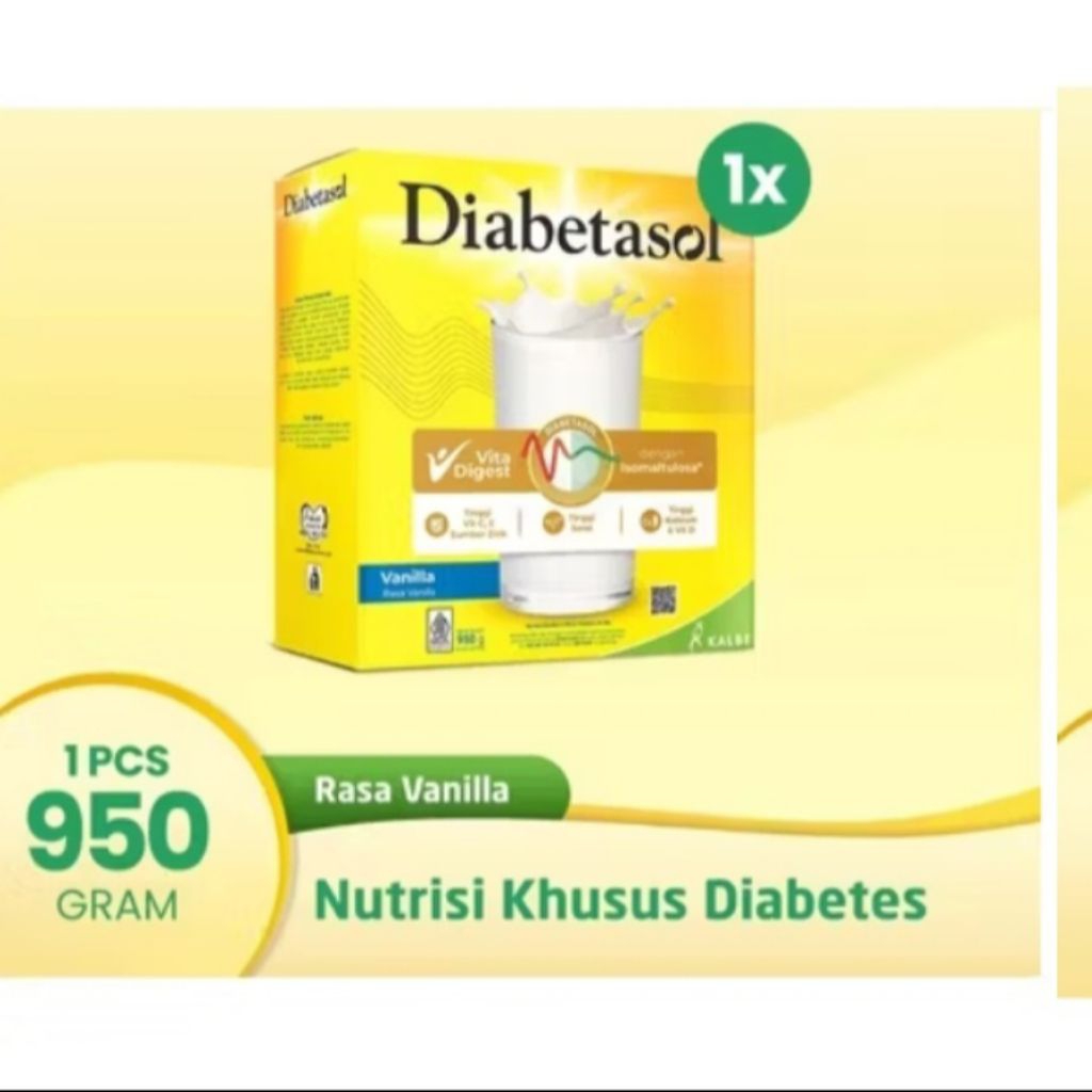 

Diabetasol Jumbo Vanila /Coklat 950gr
