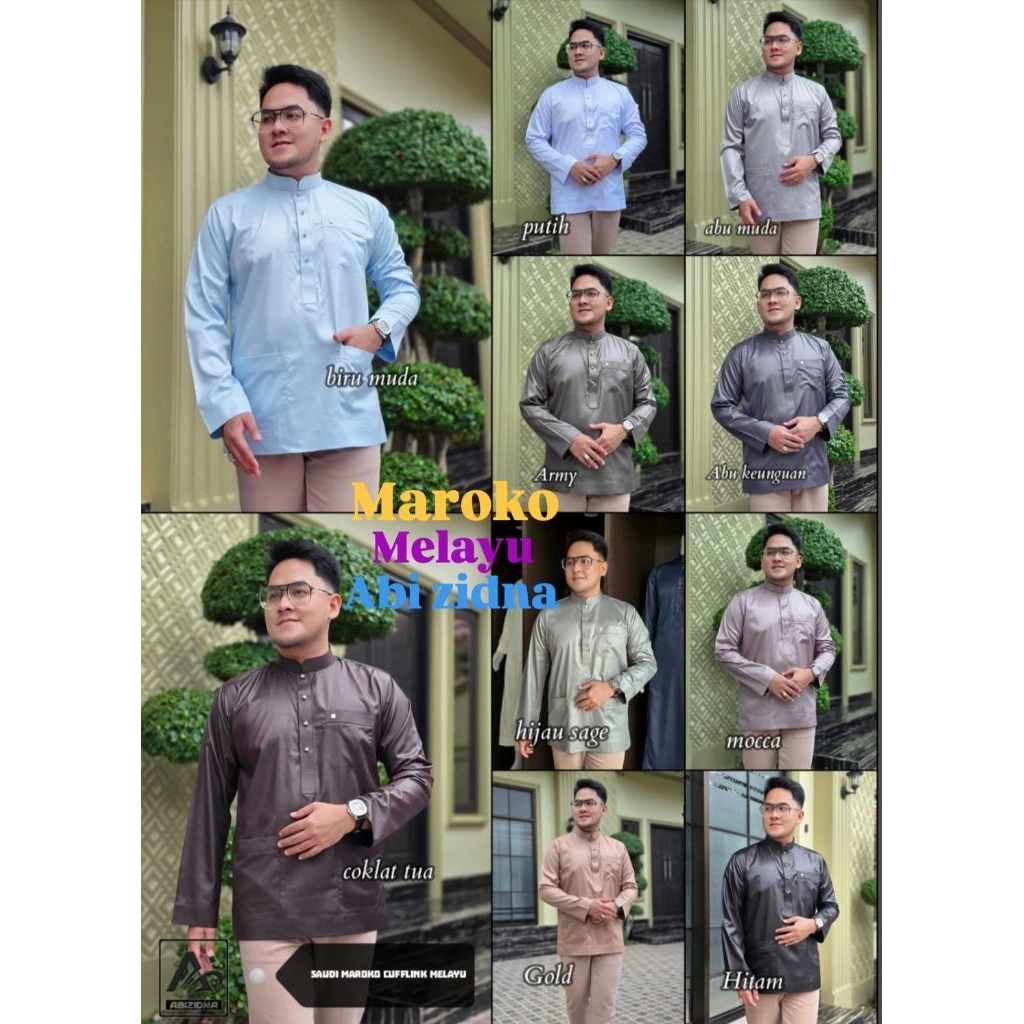 BUSANA BAJU MUSLIM KOKO SAUDI ABI ZIDNA MAROKO MELAYU