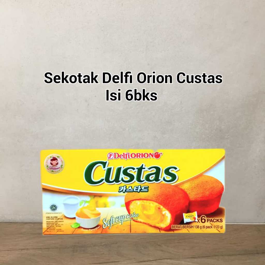

Delfi Orion Custas soft cupcake 138 gr isi 6 pcs sekotak ( ds bgr )
