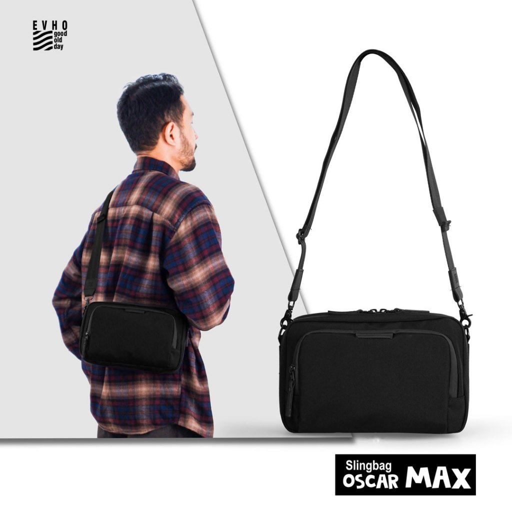 Evho - Oscar MAX Slingbag I Tas Selempang Organizer Pria Wanita I Slingbag Muat iPad - Tab 8inch