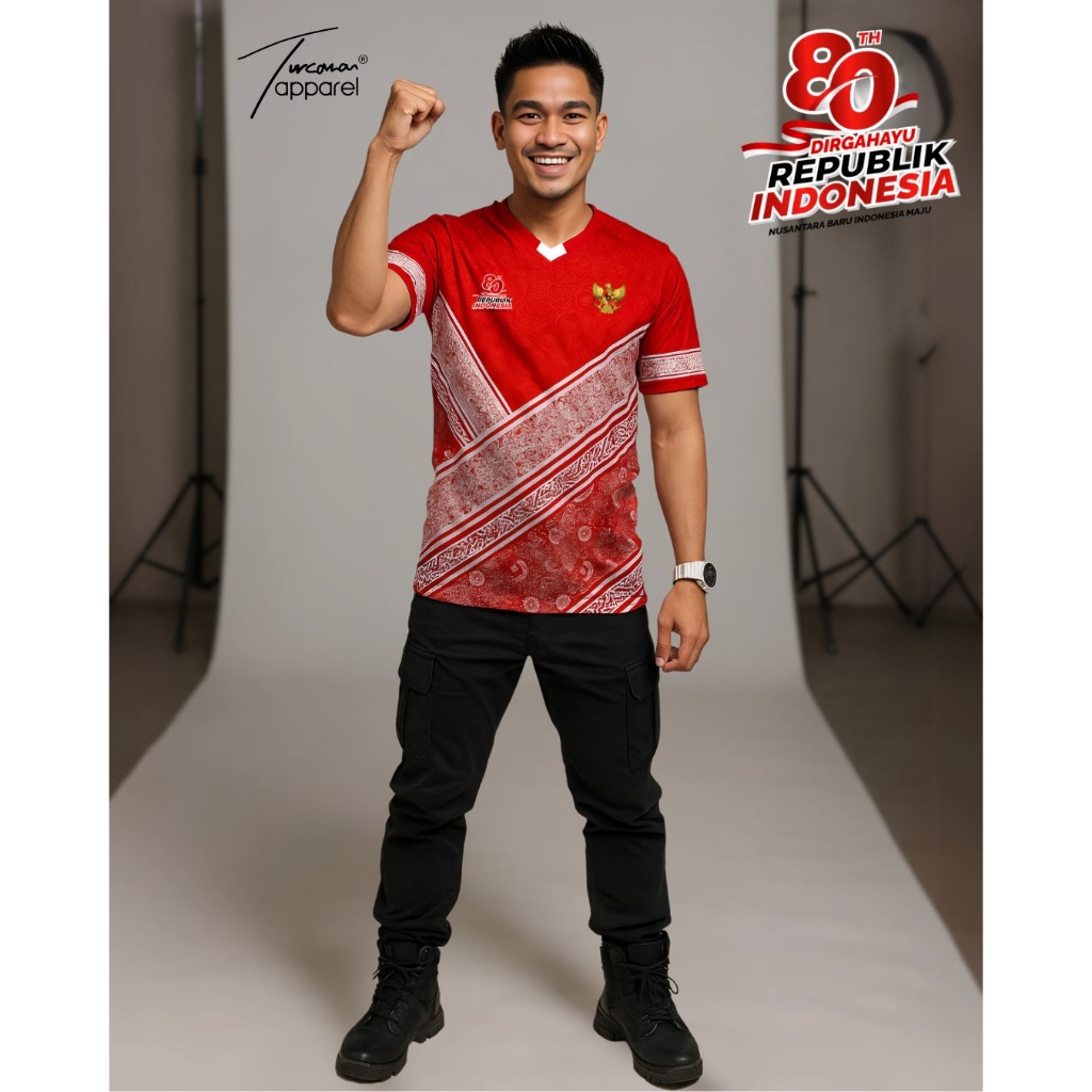 jersey / kaos hut ri Jersey Edisi Kemerdekaan Indonesia HUT RI ke-80 premium quality