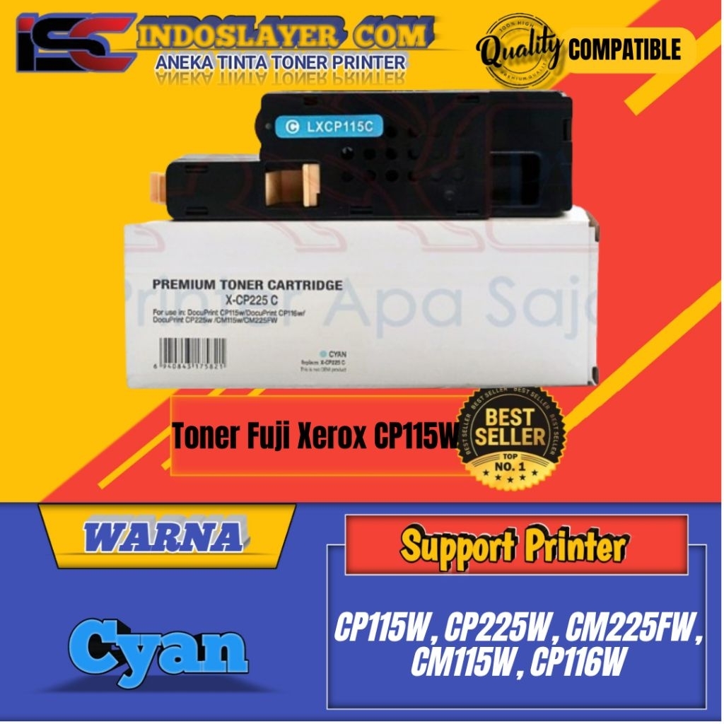 Toner Cartridge Compatible Fuji Xerox CP115W Cyan Printer Fuji Xerox CP115W, CP225W, CM225FW, CM115W