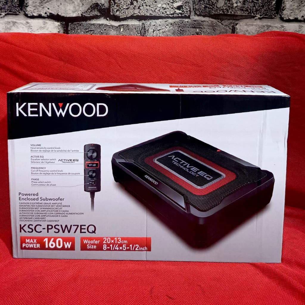 Subwoofer kolong active Kenwood KSC-PSW7EQ Slim bas kolong