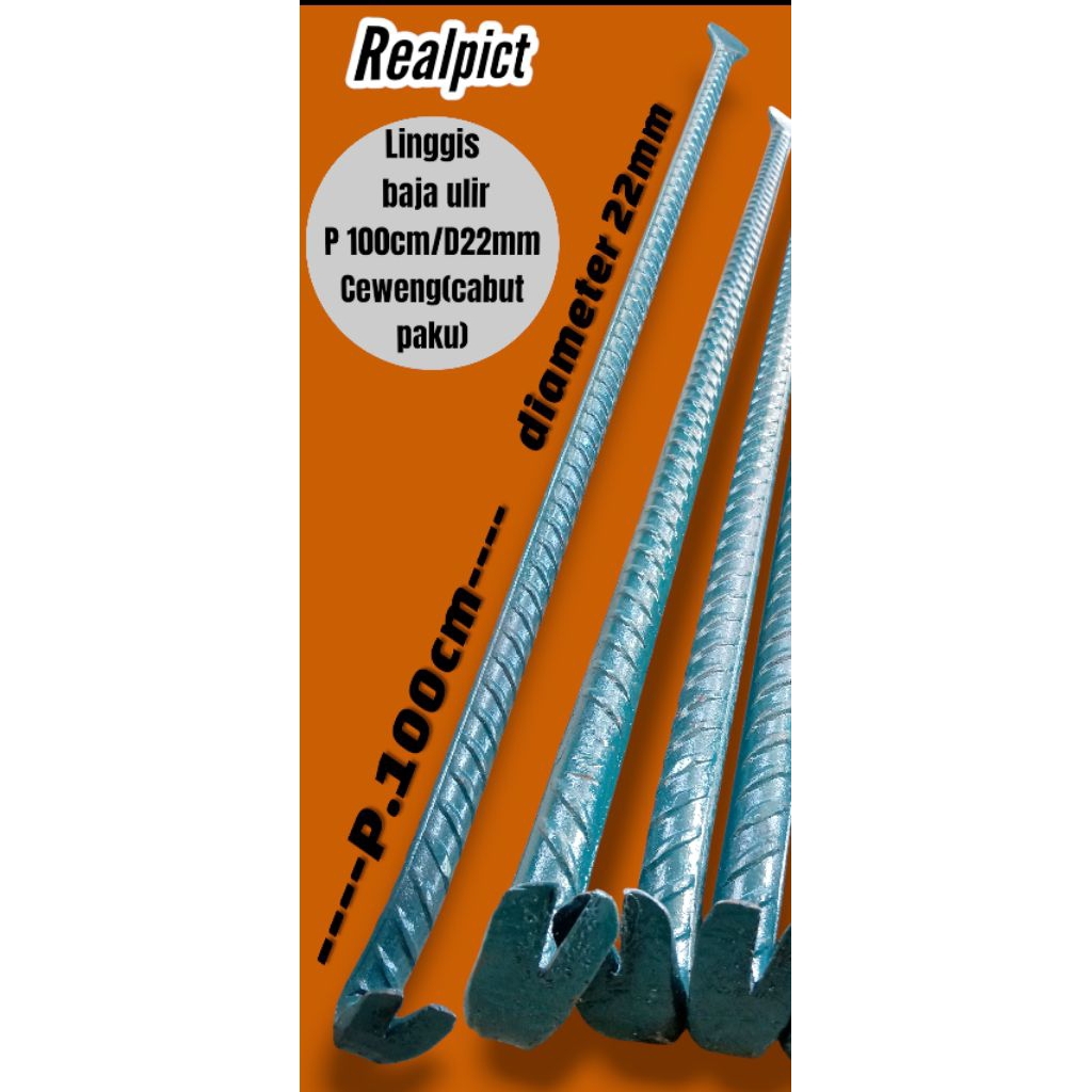 LINGGIS JUMBO P100CM.DIAMETER 22MM.LINGGIS BAJA