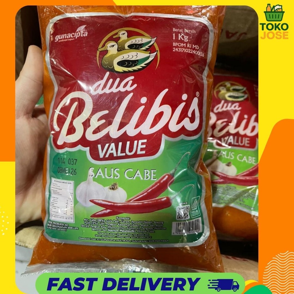 

Saus Cabe Dua Belibis Value Pouch (1KG)