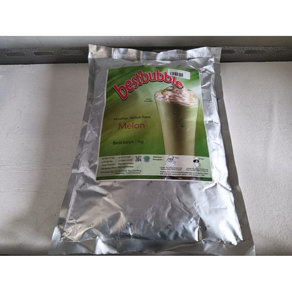 Bestbubble Rasa Melon 1 Kg Minuman Bubuk Rasa Melon