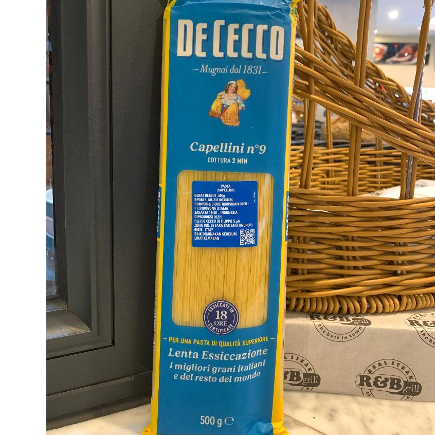 

De Cecco Capellini No.9 500 GR | De Cecco Pasta Capellini No.9 500 GR