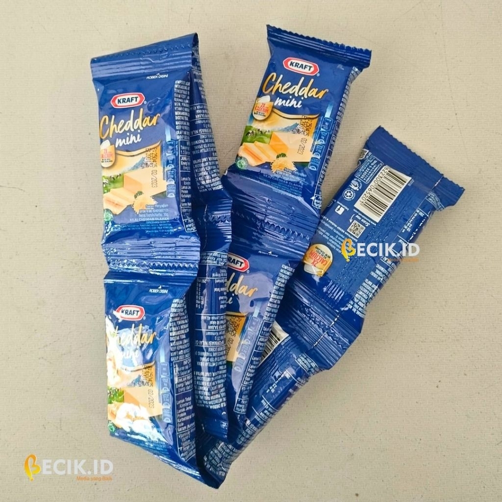 

KEJU KRAFT Cheddar Mini 30g | 1 Renteng Isi 8 pcs | Keju Serbaguna