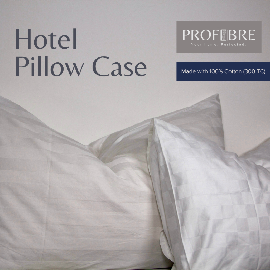 Sarung Bantal Hotel - 100% Cotton - 300 TC / Pillow Case / Sarung Bantal / Sprei Bantal