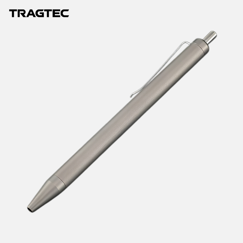 

TRAGTEC Titanium Push-Type Ballpoint Pen Pocket Clip EDC Pen Alat Tulis Pulpen