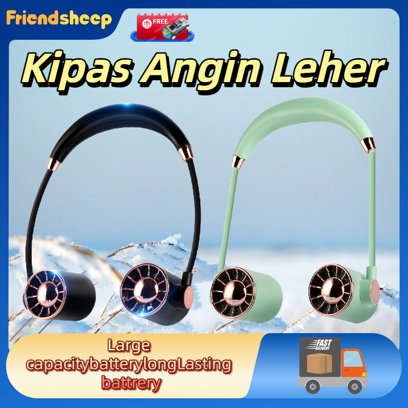 NEW Kipas Leher Portable Gantung Leher USB/ Portable Mini Neck Fan USB Charger/ Kipas Gantungan Lehe