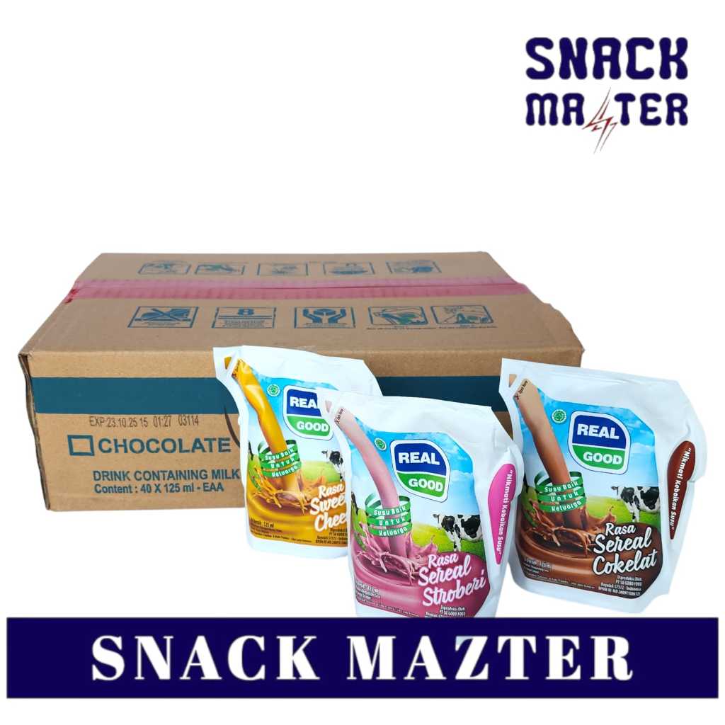 

Susu UHT Real Good POUCH KARTON - Netto 125 mL x 40 pcs