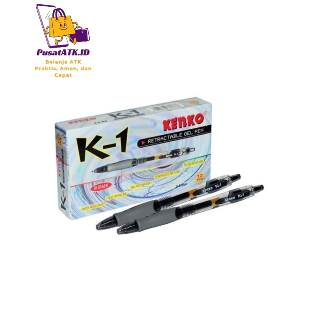 

KENKO K1 PULPEN/PEN 0.5 MM HITAM 12 PCS
