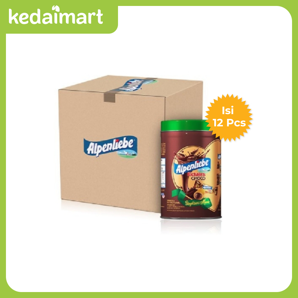 

Alpenliebe Candy Choco Eclairs Tin 144 Gram Dus Isi 12