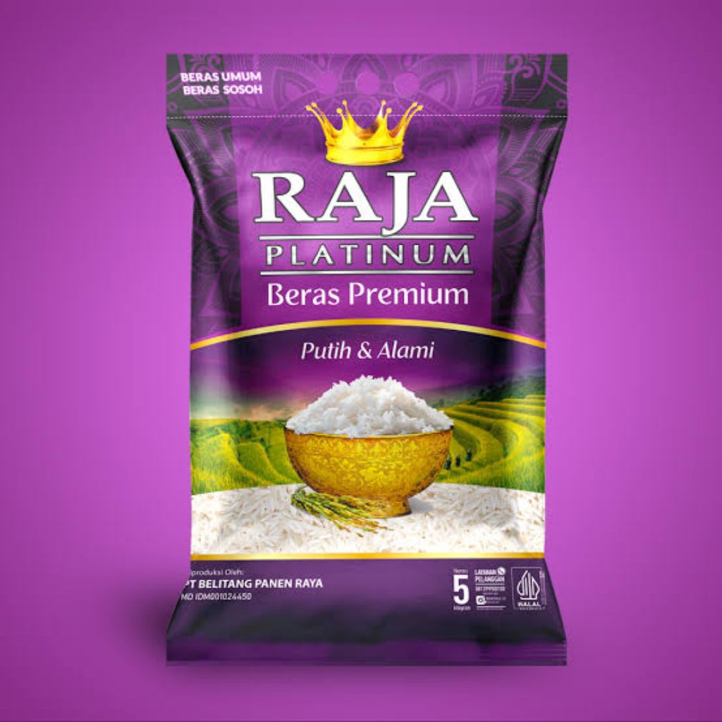 

BERAS RAJA PLATINUM KEMASAN 5 KG BERAS PREMIUM