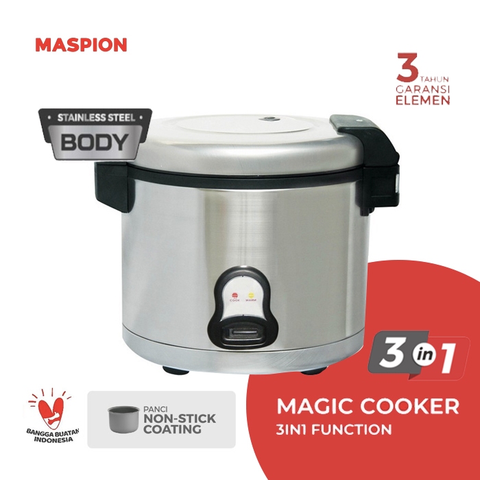 Maspion Rice Cooker Magic Com Jumbo 5 Liter - MMC4015BS
