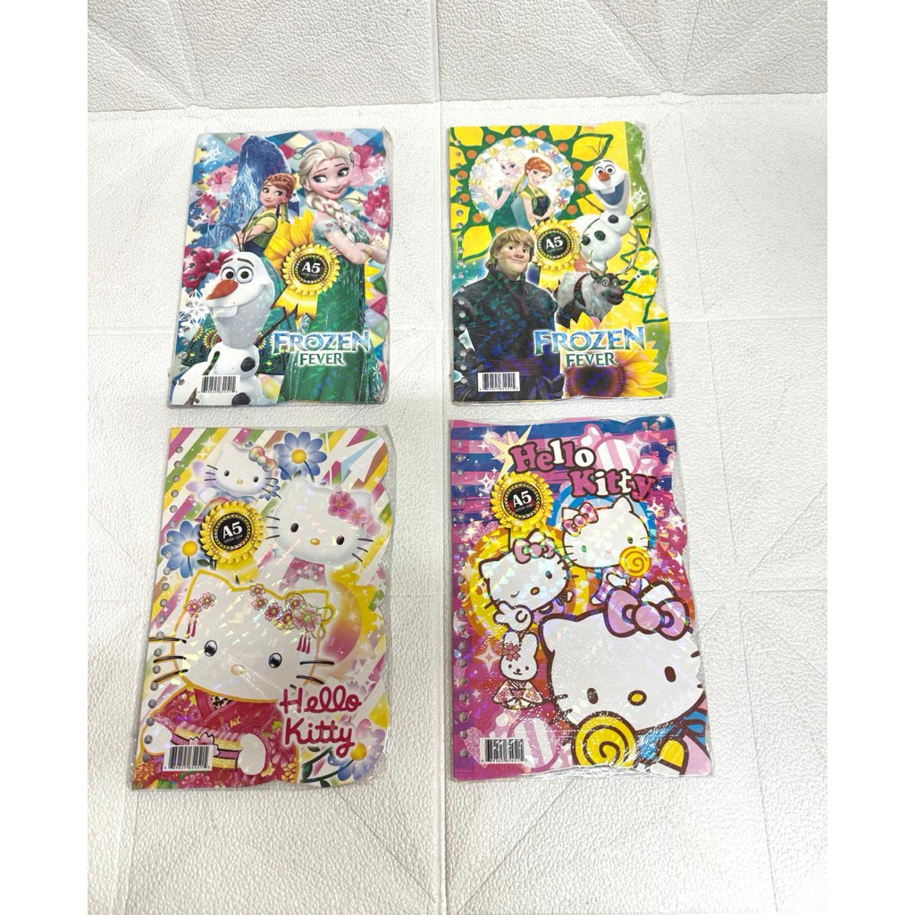 

LOOSE LEAF/ISI FILE BINDER HOLOGRAM/UKURAN A5/20 LUBANG/KARAKTER CEWEK DAN COWOK/PEMB PER 4 Pak