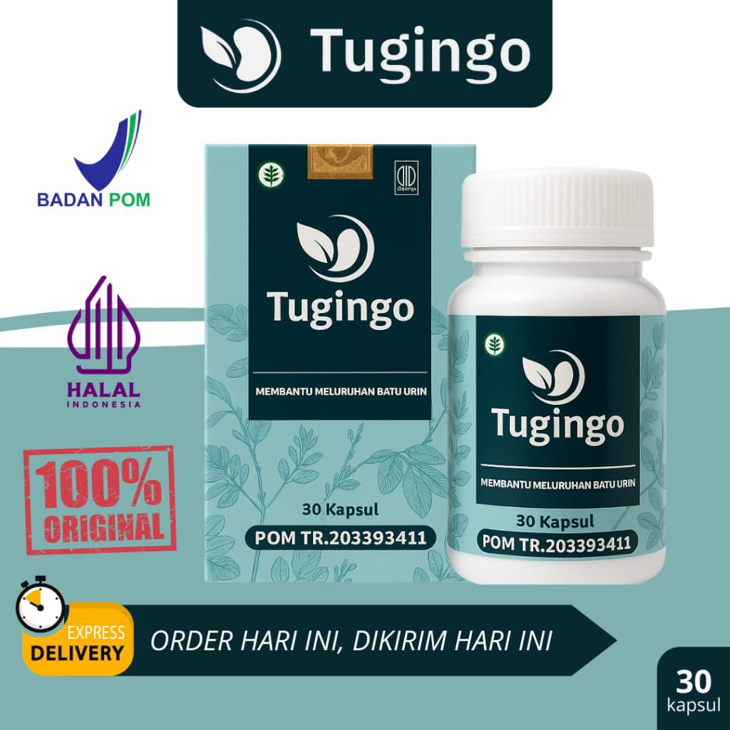 TUGINGO - Obat Batu Ginjal / Herbal Penyakit Ginjal Kronis / Gagal Ginjal / Infeksi Ginjal