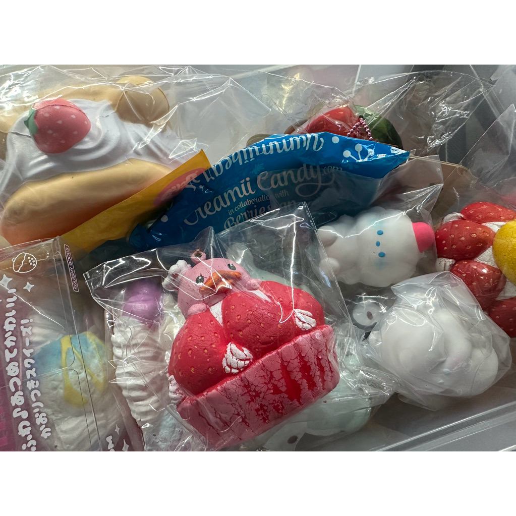 flash sale squishy puni maru strawberry, ibloom gacha & egg, sammy the patissier, chawa, bingo teddy