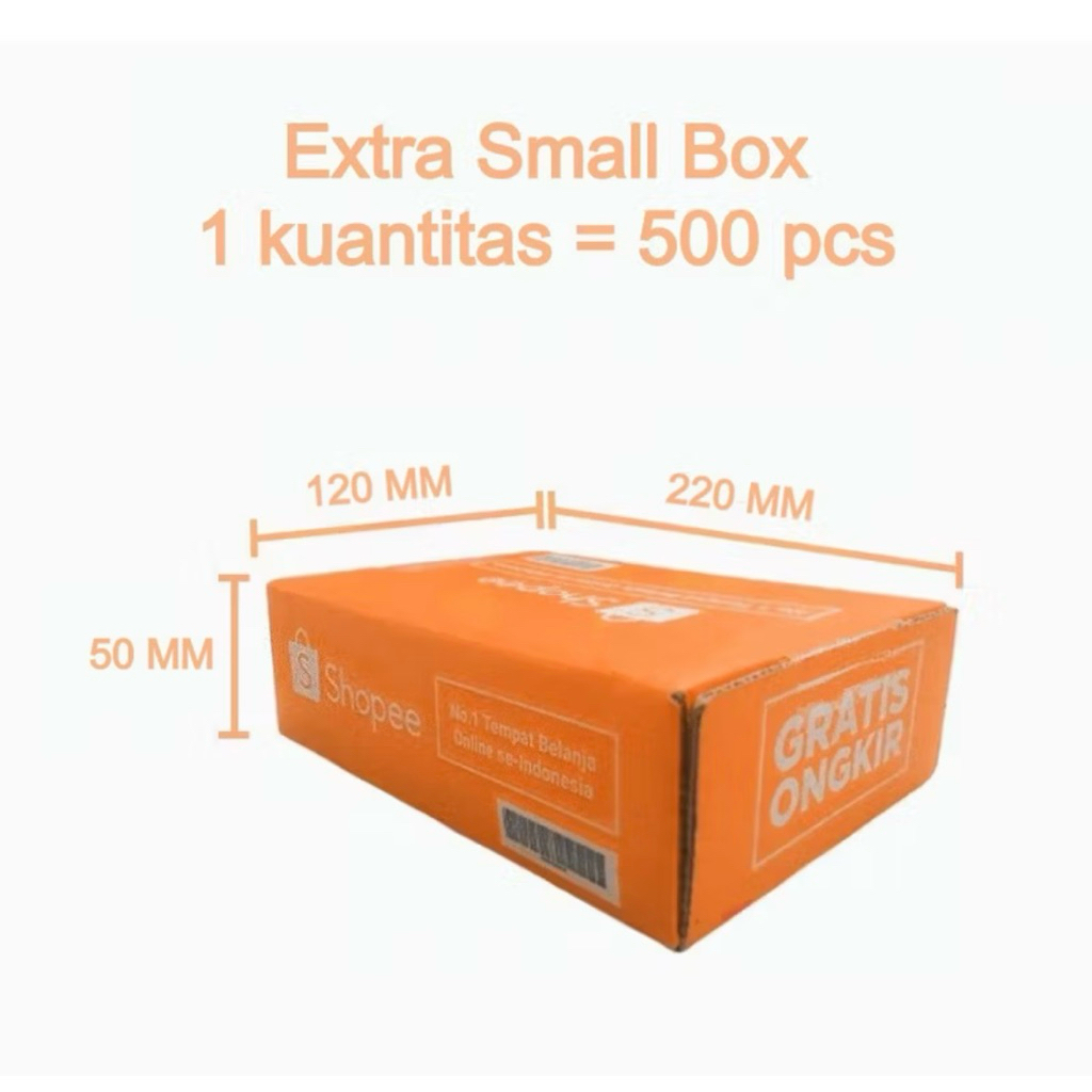 

Dus Shopee dan Dus Custom Label dan merk sendiri Size XS 500 pcs