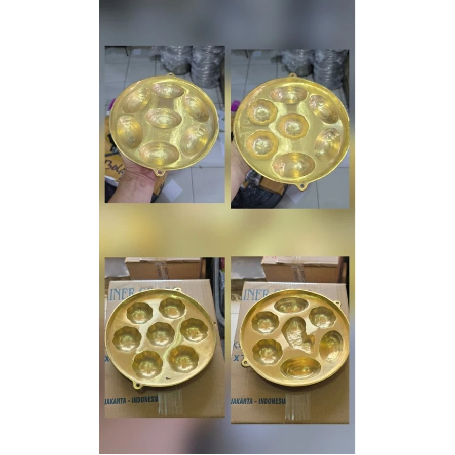 Cetakan Kue Cubit / Cetakan Bolu Jadul KUNINGAN TEBAL